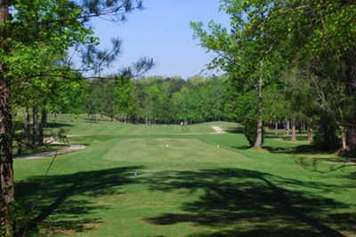 A view of a tee at Oak Mountain State Park Golf Course