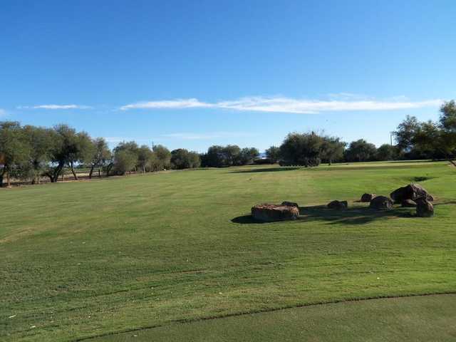 A view of a fairway at Willow Springs Golf Course