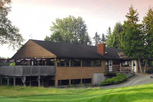 A view of the clubhouse at Orangeville Golf Club