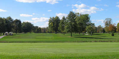 A view of a green at Twin Brooks Golf Course