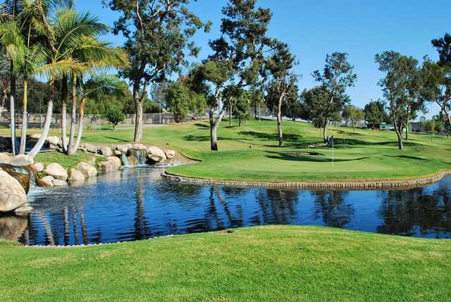 View of a green at Colina Park Golf Course