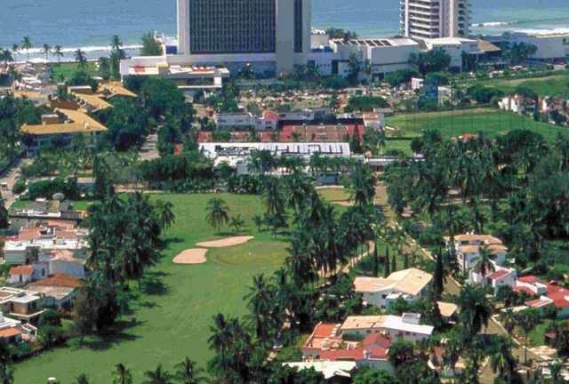 Aerial view of a fairway at El Cid Resorts