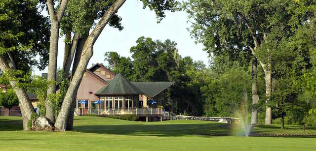 A view from the clubhouse at Meadowbrook Golf Course