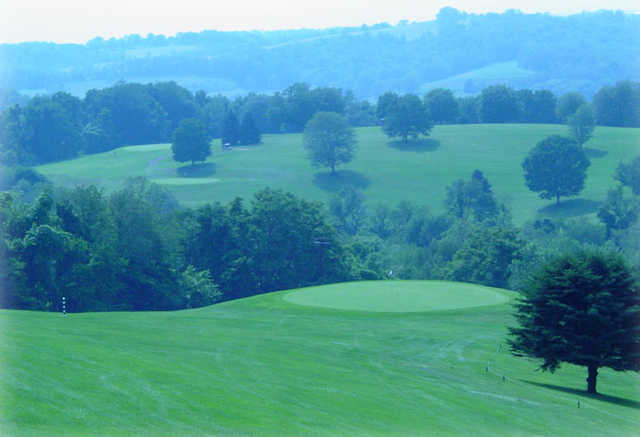 A view of a green at Dogwood Hills Golf Course