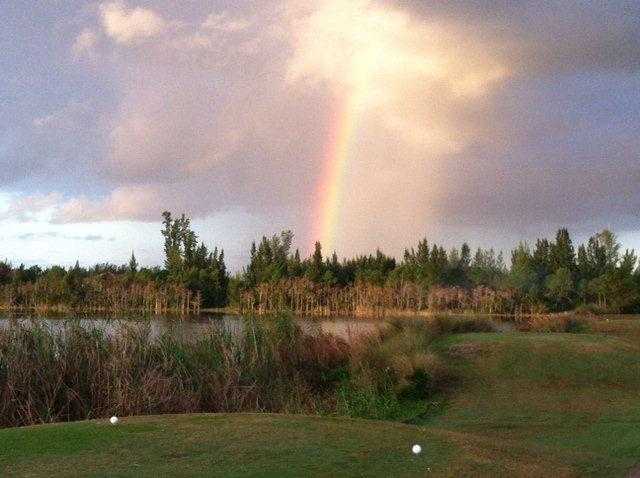 A view from a tee at Park Ridge Golf Course