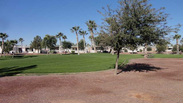 A view of a fairway at Palm Creek Golf Club