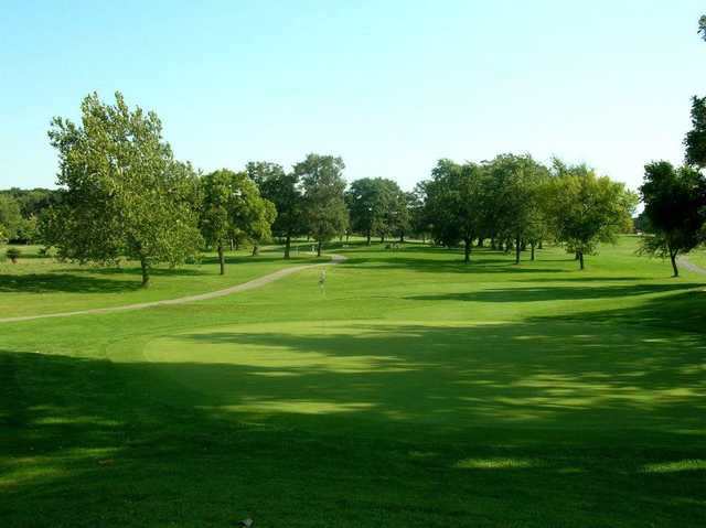 A view of the 15th hole at Lincoln Oaks Golf Course