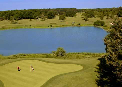 A view of the 10th green at Red Tail Golf Club