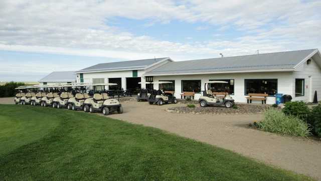A view of the clubhouse at Trochu Golf and Country Club