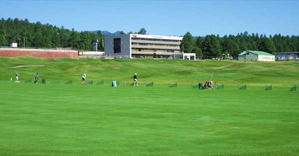 A view of the driving range tees from Links at Sierra Blanca