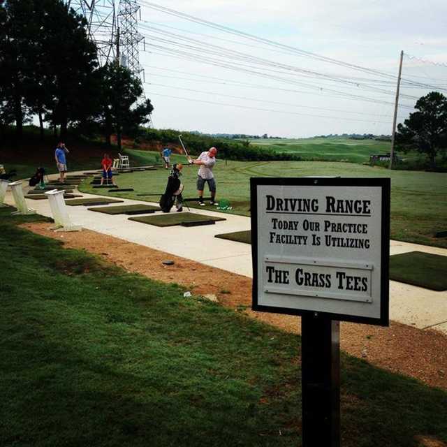 A view of the driving range at Steel Canyon Golf Club