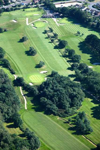 Aerial view from Wareham Golf Club