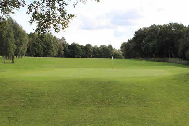 A view of hole #15 at Reddish Vale Golf Club