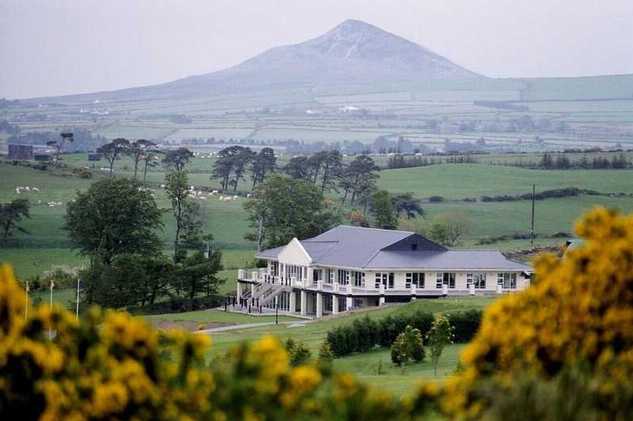 A view of the clubhouse at Roundwood Golf Club