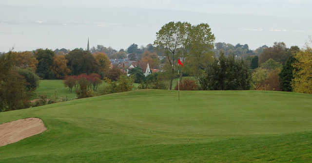 A view of a green at Holywood Golf Club