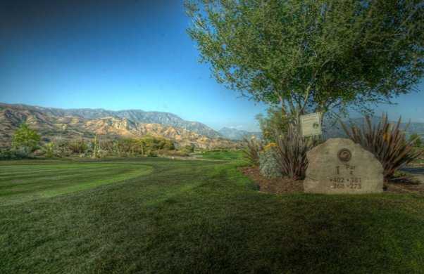 View from the opening hole at Angeles National Golf Club