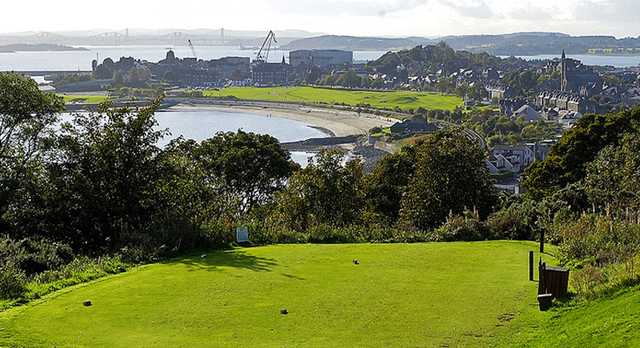 A view from tee #10 at Burntisland Golf House Club