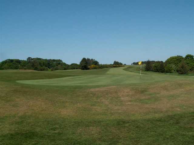 A view of the 14th green at Stranraer Golf Club