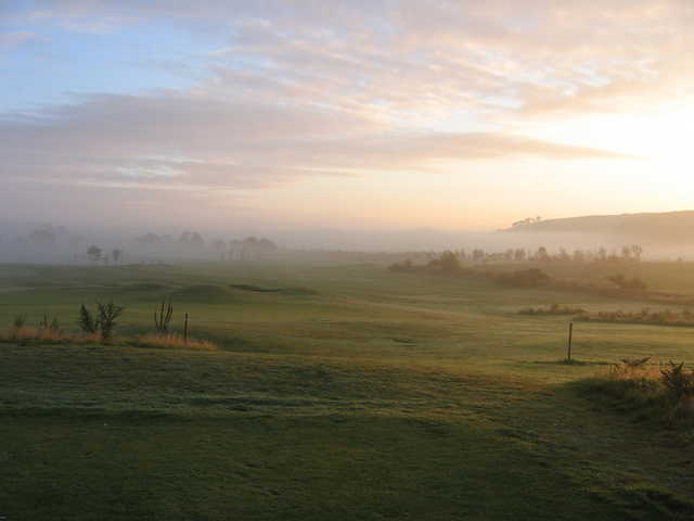 A foggy view from Elmwood Golf Club