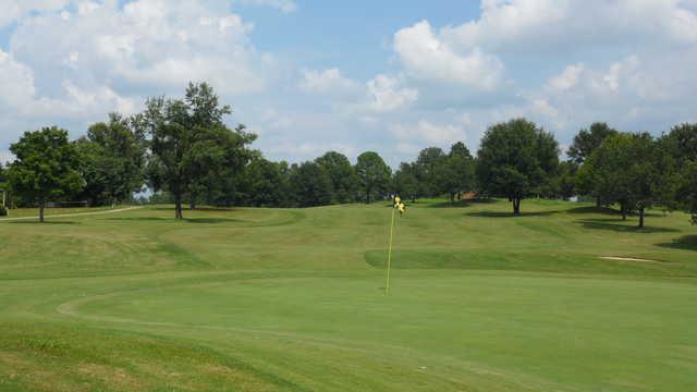 A view of the 9th green at Willow Creek Golf Course