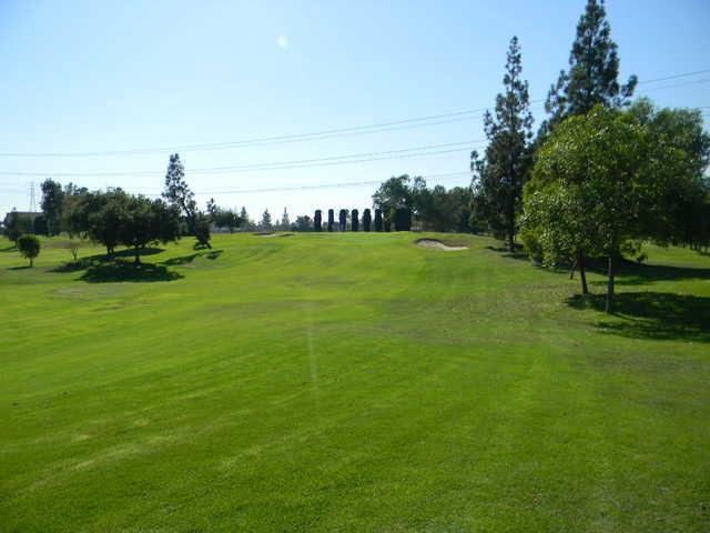 A view of fairway #8 at Rancho Duarte Golf Club