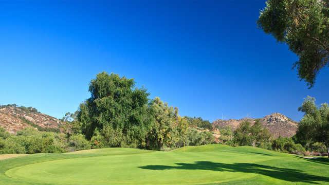 A view of hole #1 from Willow Glen at Singing Hills Golf Resort from Sycuan.