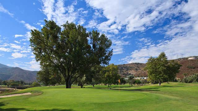 A view of green #4 at Pine Glen from Singing Hills Golf Resort at Sycuan.