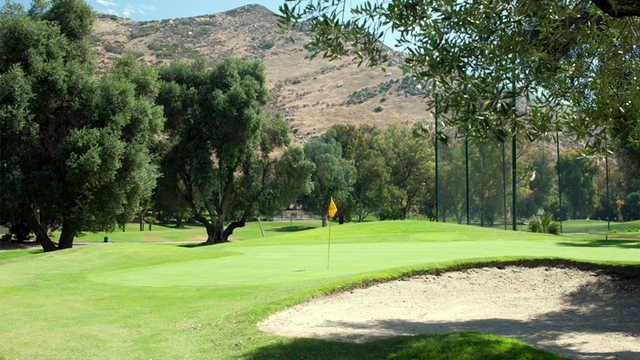 A view of the 16th hole at Pine Glen from Singing Hills Golf Resort at Sycuan.