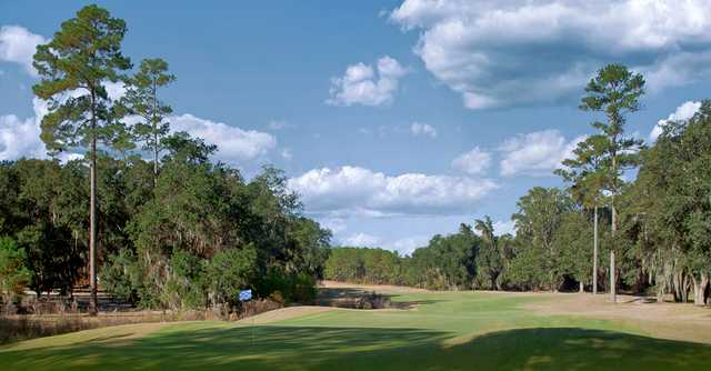 A view of a hole at River Pointe Golf Club