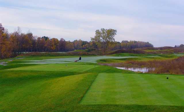 A view from a tee at Thundering Waters Golf Club