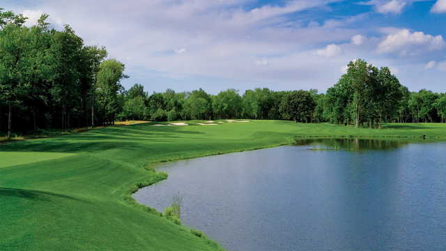 A view of hole #16 at The Rees Jones Course from Grand Niagara Golf Club