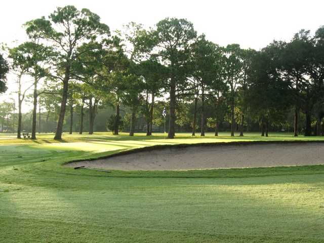A view of the 8th green at West from Fernandina Beach Golf Course