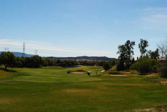 A view of a fairway at Oak Valley Golf Club