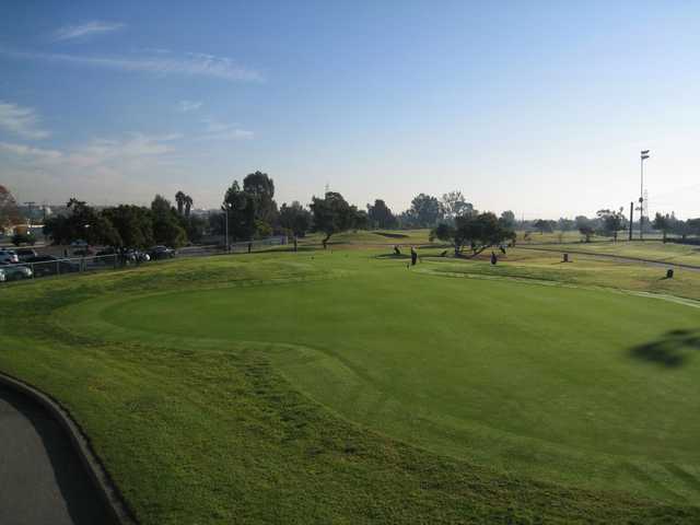 A view of the practice area at Victoria Golf Course