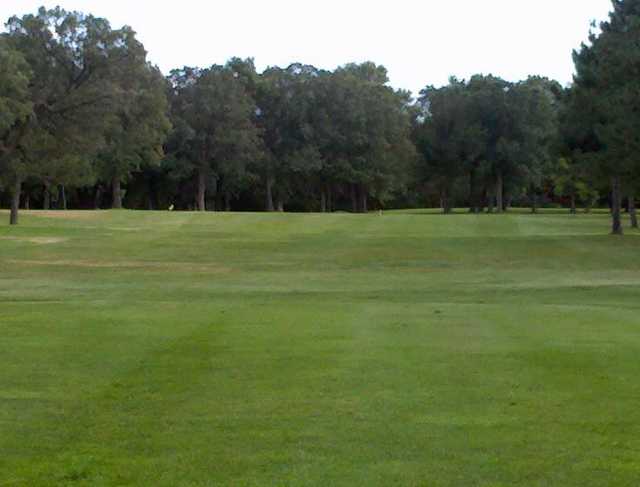 A view of fairway #1 at Little Falls Country Club