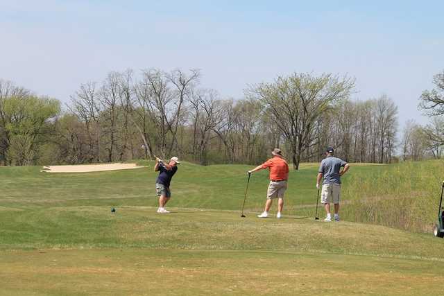 A view from a tee at Bulrush Golf Club