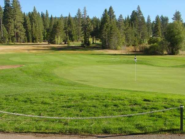 A view of the 9th hole at Tahoe City Golf Course