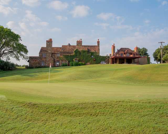 A view of the clubhouse at Hawks Creek Golf Club.