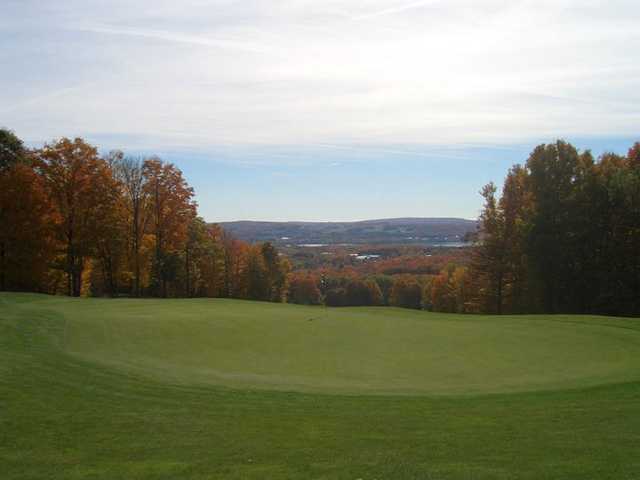 A view of hole #18 at Little Traverse Bay Golf Club
