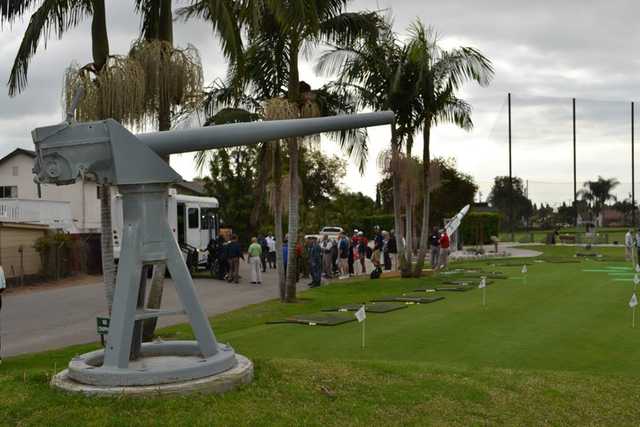 A view of the practice area at Seal Beach Navy Golf Course