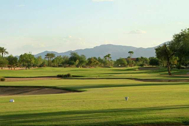A view of from the 7th tee at Desert Springs Golf Course (Grand Golf)