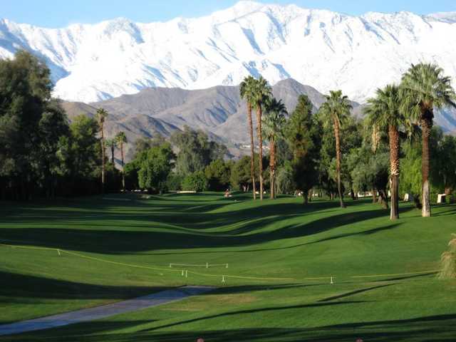 A view of the 8th fairway at Rancho Mirage Country Club