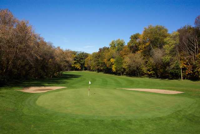A view of a green at Lake Carroll Golf Course.