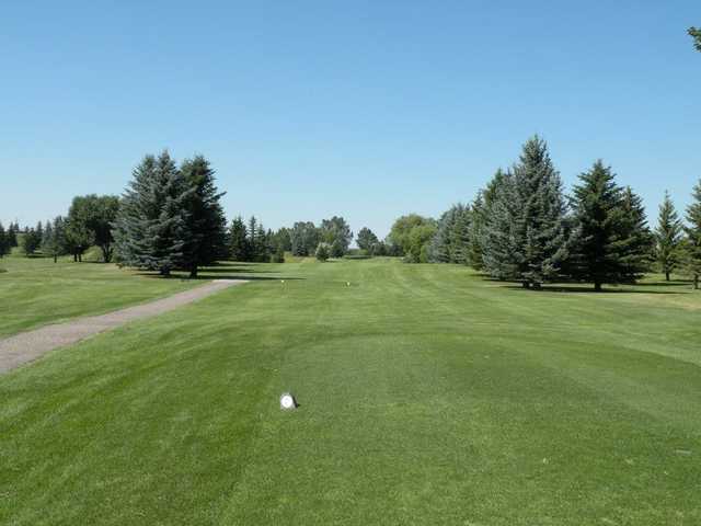 A view from a tee at Magrath Golf Club