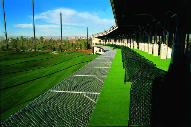 View from the practice facility at Desert Pines Golf Club