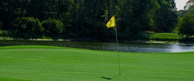 A view of a hole at Olde Oaks Golf Club.