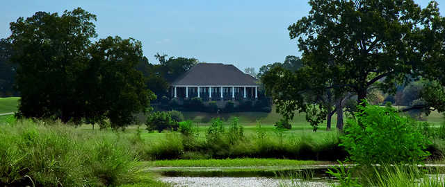 A view over the water from Olde Oaks Golf Club.