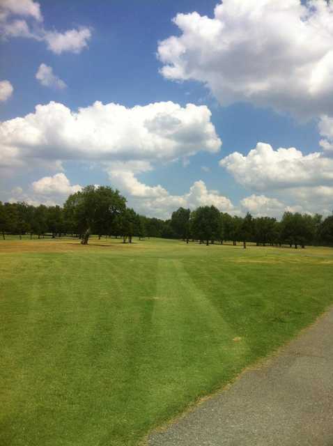 A view of a fairway at Pryor Creek Golf Course