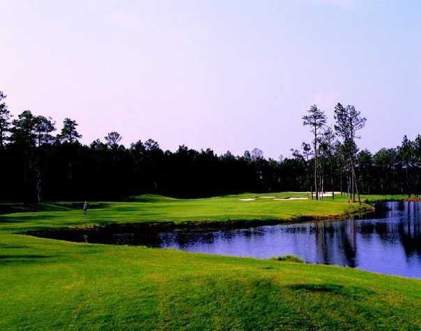 A view of fairway #14 at Indigo Creek Golf Club