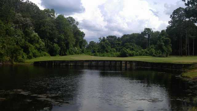 A view from a fairway at Magnolia Point Golf & Country Club